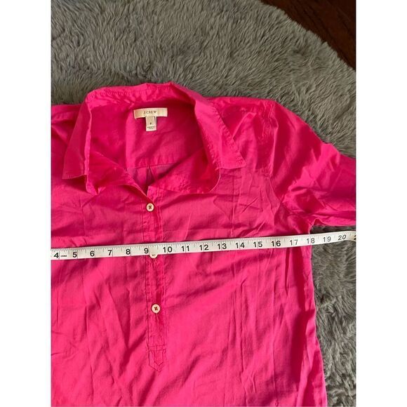 J crew womens Henley button up long sleeve blouse size 2‎ - Picture 4 of 5